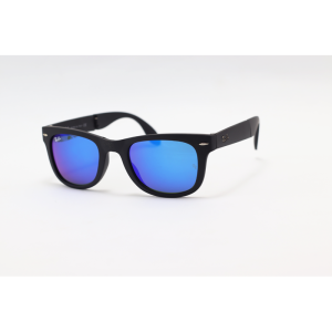 Ray B – RB4105 - Matte Black Dark Blue Mercury – Fold able – Wayfarer – Sunglasses