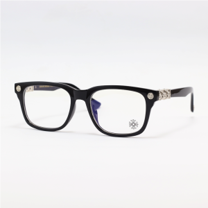 Chrome Hearts - 6101 - Black - Acetate - Blue Cut - Rectangle - Eyewear