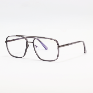 Moscot - 97712 - Gun Metallic Grey - Acetate - Metal - Blue Cut - Double Bridge - Eyewear