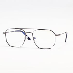 Moscot - 91314 - Gun Metallic Blue - Metal - Blue Cut - Double Bridge - Eyewear