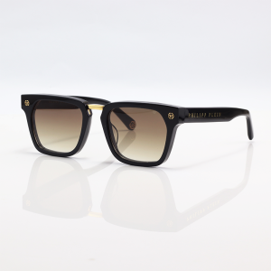 PHILIPP PLEIN - HEXAGONAL COLLEGE - Black Brown Gradient - Acetate - Square - Sunglasses