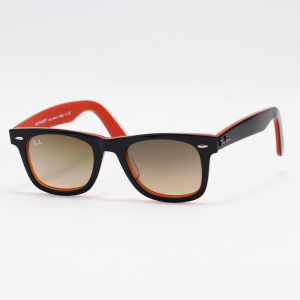 Ray B - 2140 - WAYFARER - Black Orange - Acetate - Sunglasses