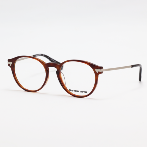 G-Star Raw - GS STORMER - Brown - Acetate - Metal - Round - Eyewear