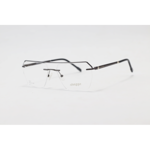 Strrippr - 6225 - Gun Metallic- Metal - Rimless - Rectangle - Eyewear