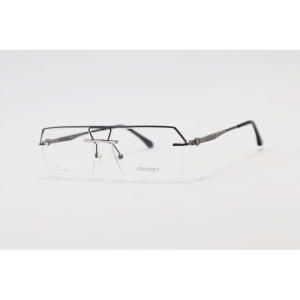 Strrippr - 6227 - Gun Metallic - Metal - Rimless - Rectangle - Eyewear