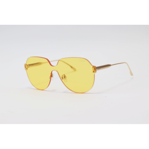 Dior - 3922 - Yellow - Rimless - Metal - Rectangle - Sunglasses