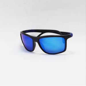 Ray B - 2073 - Blue Black - Acetate - Polarized - Rectangle - Sunglasses