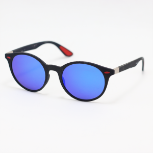 Ray B - MBH18100 - Black Blue Mercury - Acetate - Oval - Sunglasses -