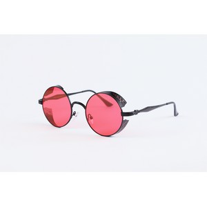 Dior - Vintage - Steam Punk - Metal - Black Red -Sunglasses